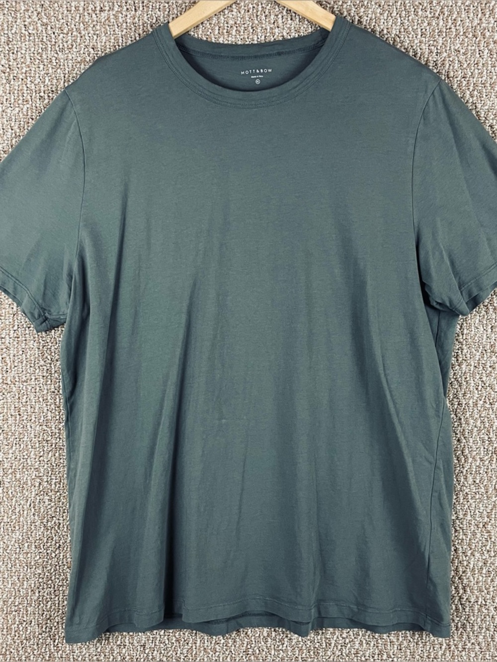 Mott & Bow T Shirt Mens XL Gray Shirt Sleeve Classic CrewNeck Casual Cotton E262